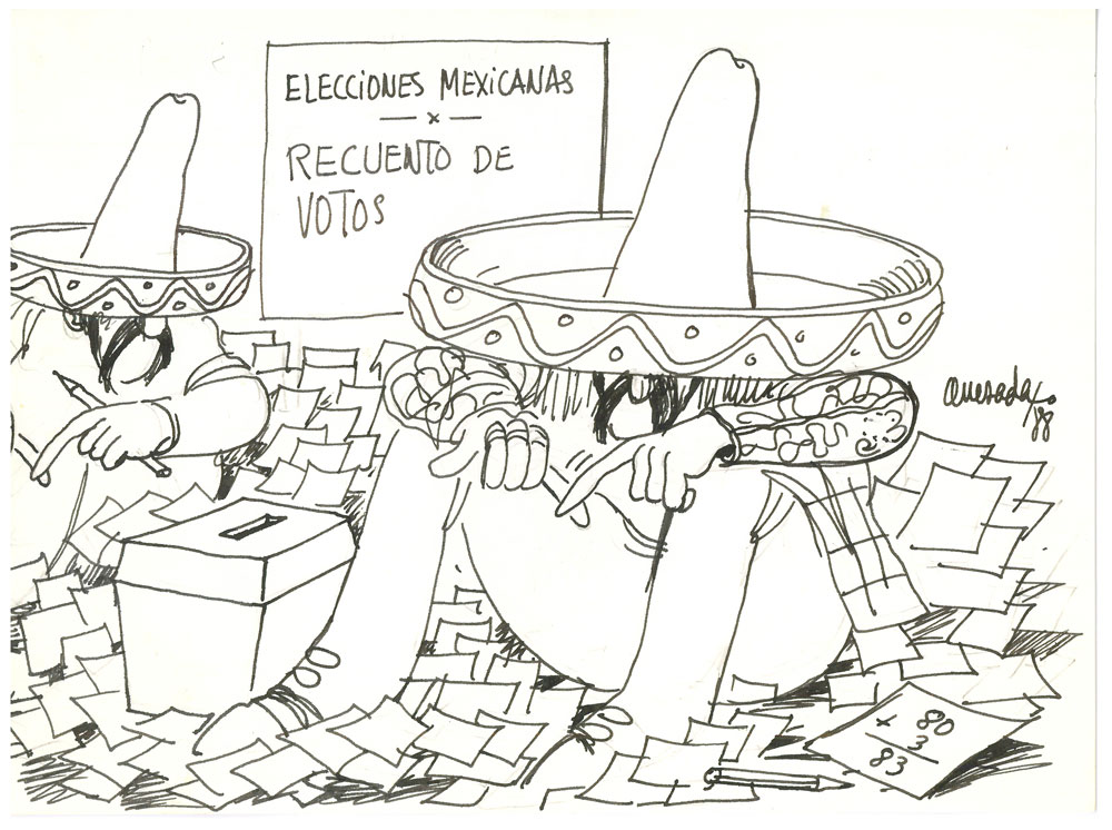 Eleccións mexicanas. Reconto de votos